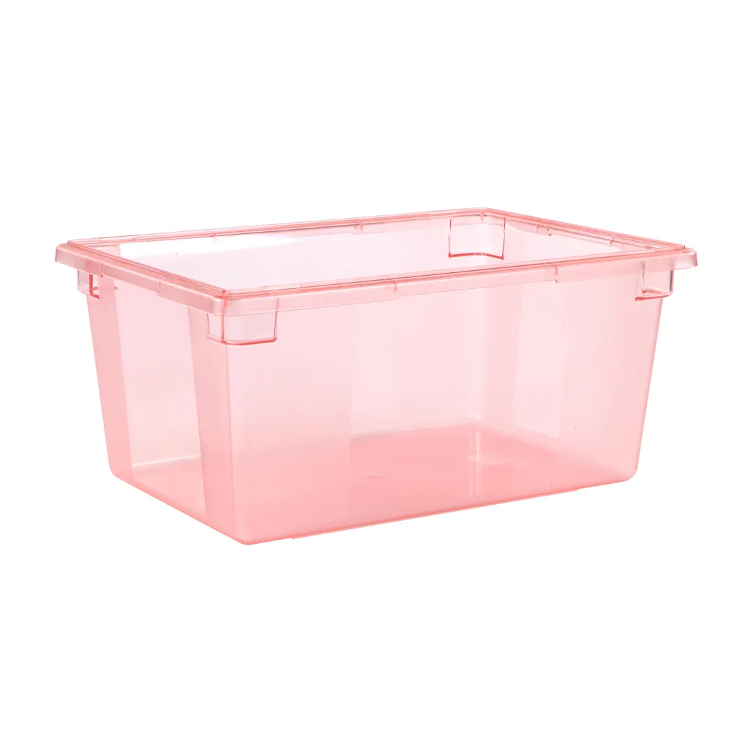 Carlisle 10623C05 StorPlus Food Storage Box, 16.6‑Gallon, 26" L x 18" W x 12" H, Red Polycarbonate