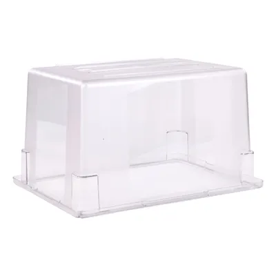 Carlisle 1062407 Food Storage Box, 21‑Gal Clear Polycarbonate, 26" L x 18" W x 15" H, Textured
