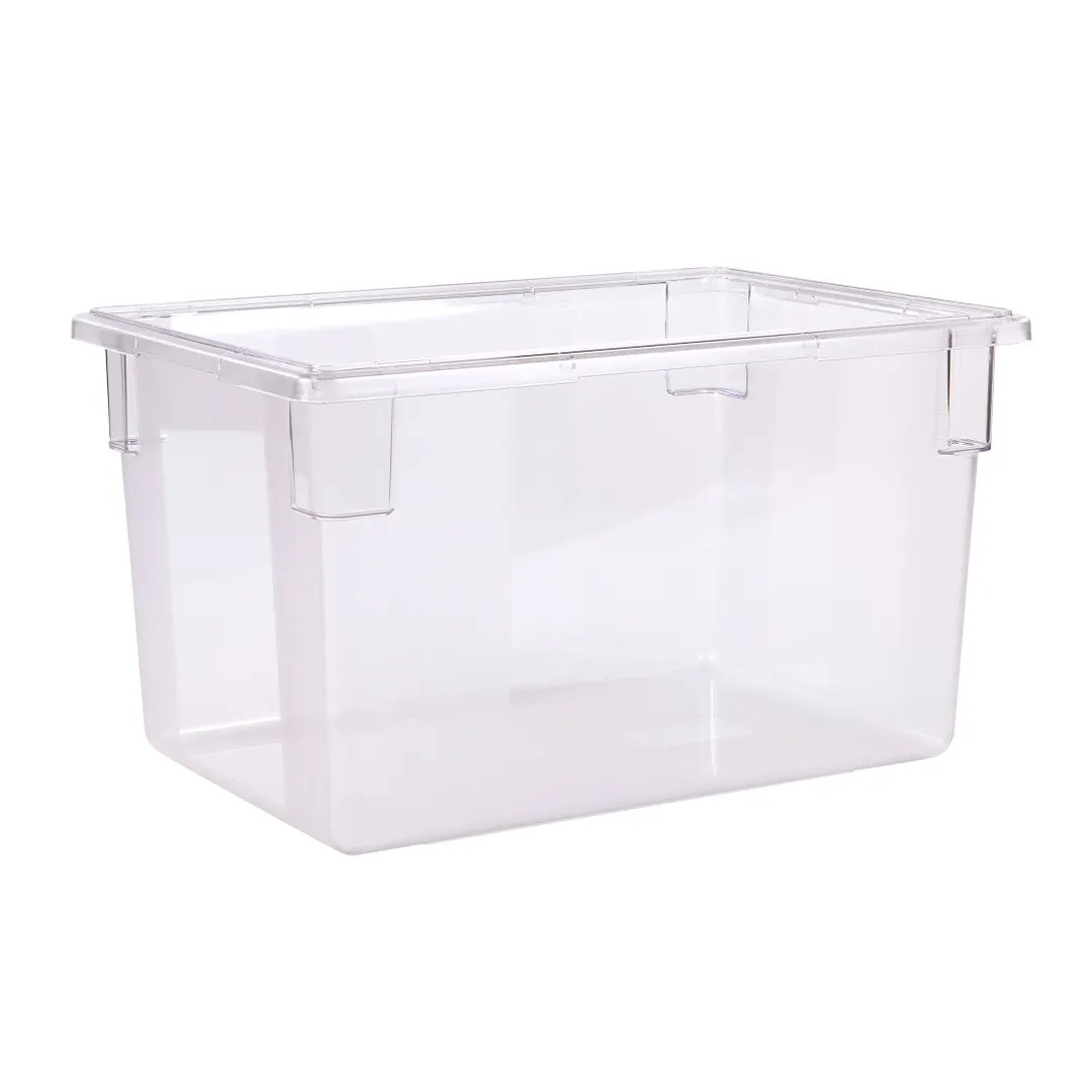 Carlisle 1062407 Food Storage Box, 21‑Gal Clear Polycarbonate, 26" L x 18" W x 15" H, Textured