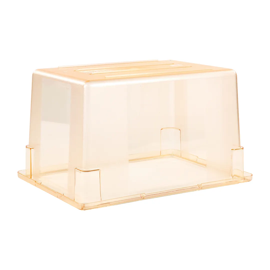 Carlisle 10624C22 StorPlus Food Storage Box, 21.5‑Gal, 26"x18"x15", Yellow Polycarbonate, Stackable