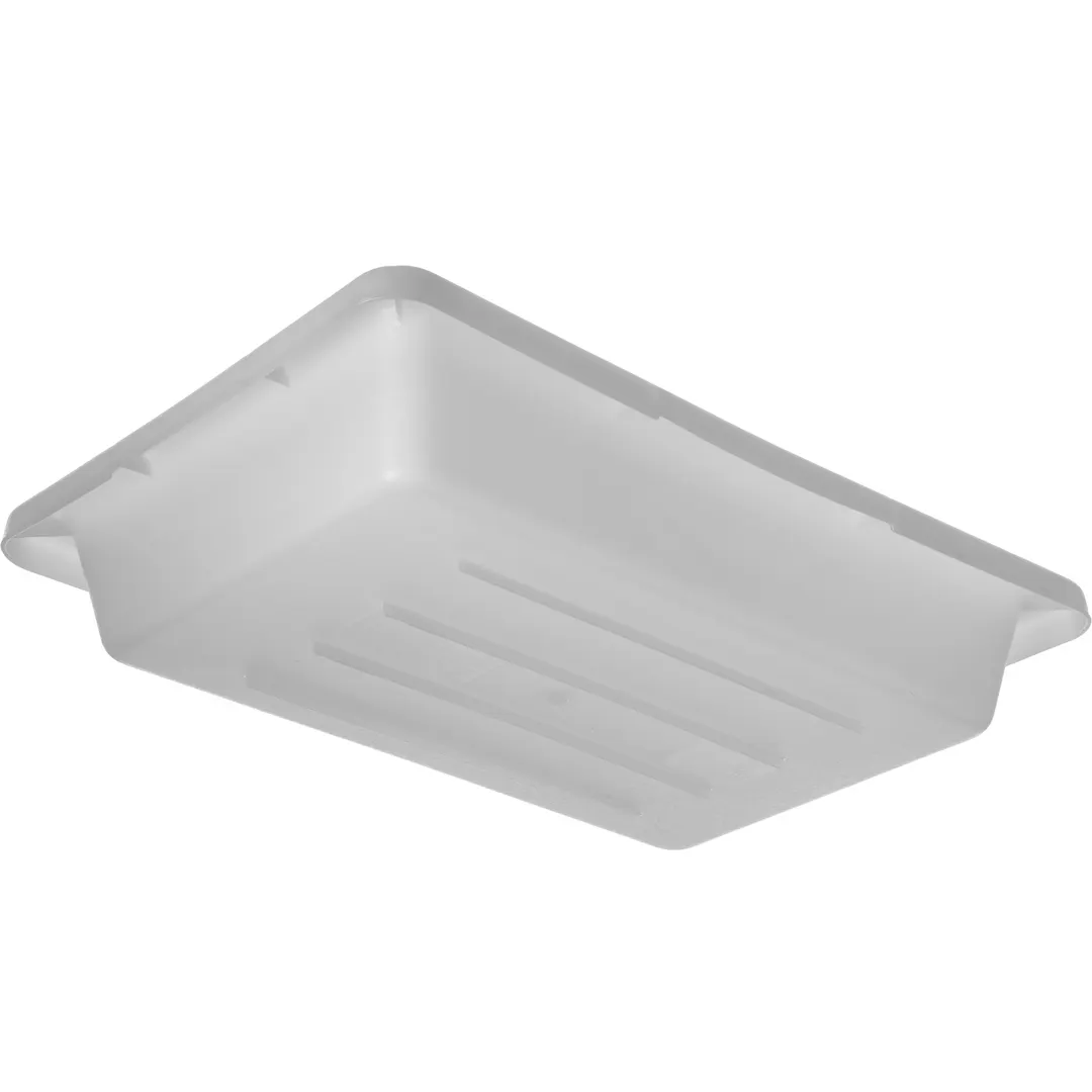 Carlisle 1063002 StorPlus Food Storage Box, 2 Gal, 18" x 12" x 3½" White Polyethylene