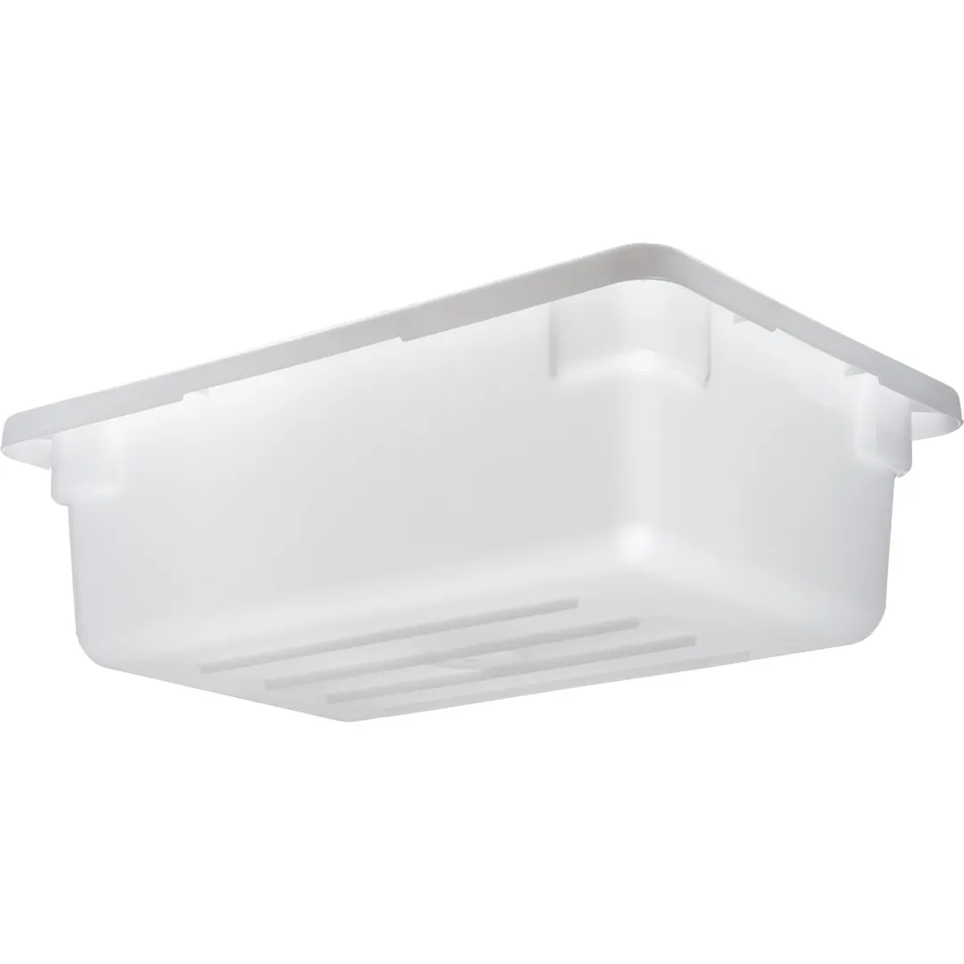 Carlisle 1063102 StorPlus Storage Box, 3.5‑Gal (18"×12"×6"), White Poly, Dishwasher Safe, BPA‑Free