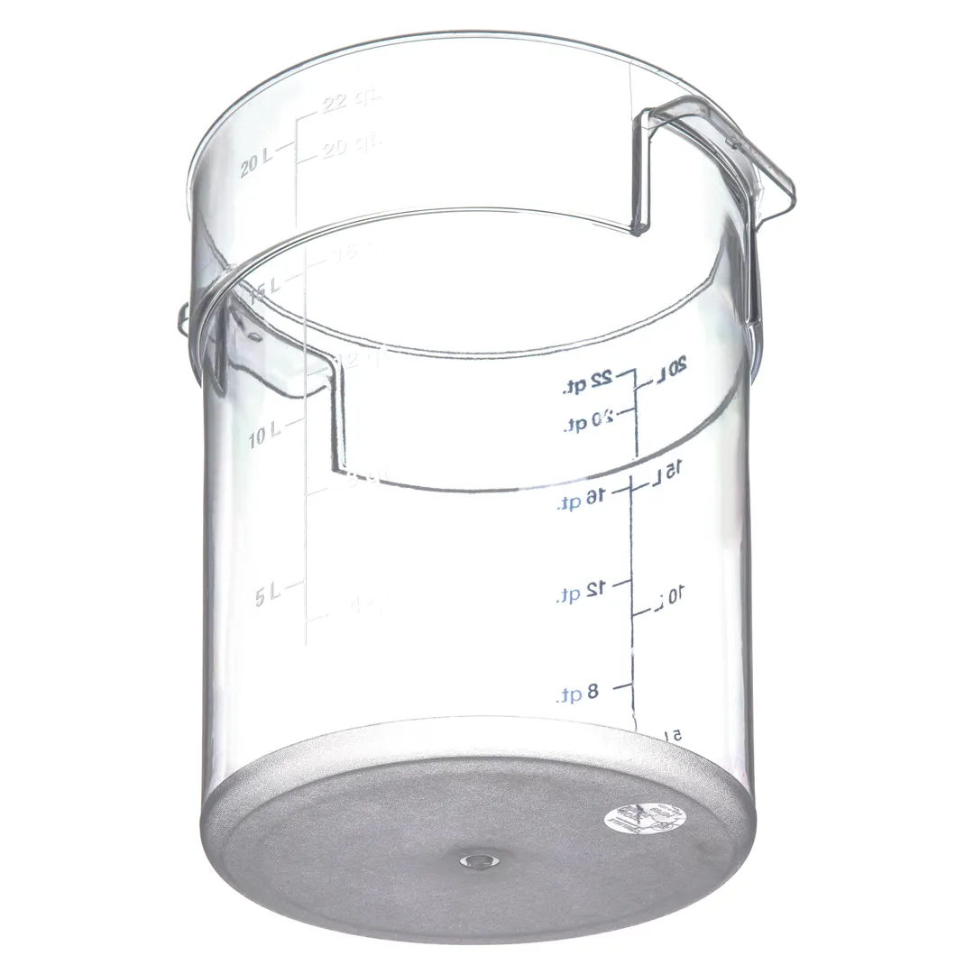 Carlisle 1076907 Storplus 22-qt Polycarbonate Food Container, Clear, Stackable, NSF – Made in USA