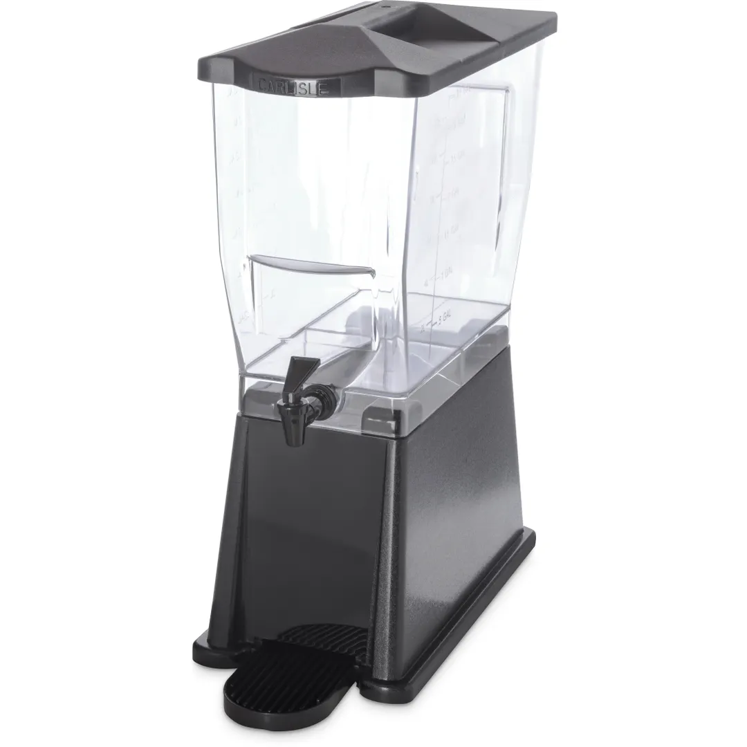 Carlisle 1085203 Beverage Server, 3‑Gallon, 21½"H × 8"W × 16⅜"D, Polycarbonate, NSF, USA