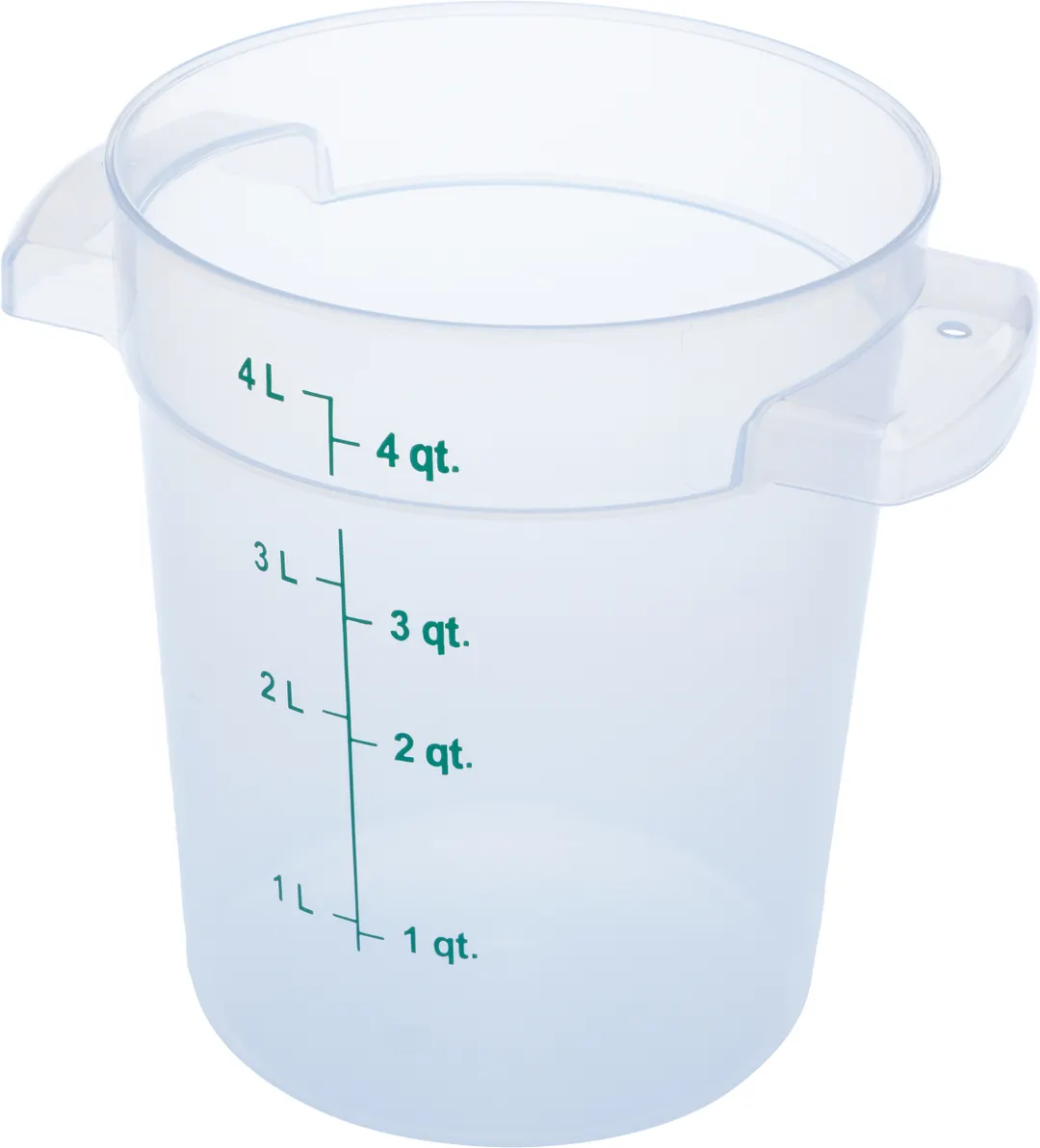 Carlisle 1096430 StorPlus Food Storage Container, 4 qt, Round, Polycarbonate, NSF, Made in USA