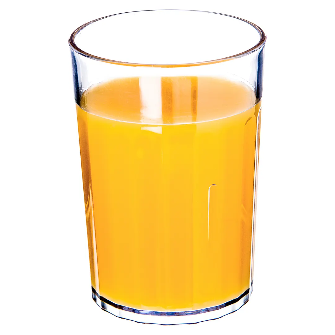 Carlisle 110807 Bistro 8oz Clear Fluted Tumbler – 8.40 oz, SAN, BPA‑Free, Dishwasher Safe