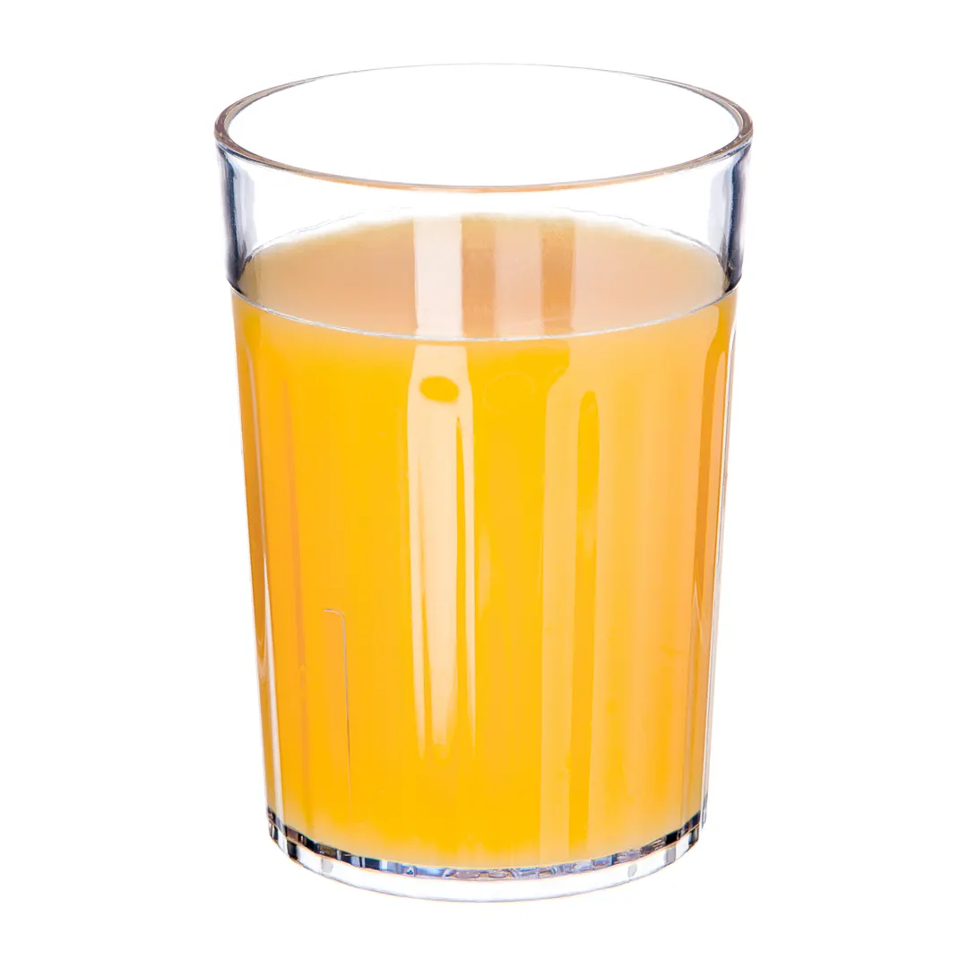 Carlisle 111007 - 10 oz Clear Fluted SAN Bistro Tumbler, BPA Free, Dishwasher Safe, Recyclable