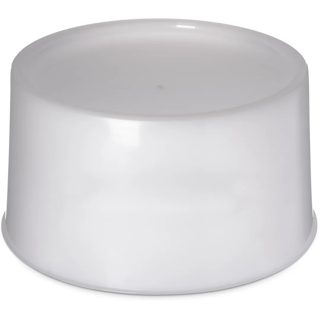 Carlisle 221102 Beverage Dispenser Base, 12.18" Dia., Fits 3 & 5 Gallon Bowls, Polyethylene, White