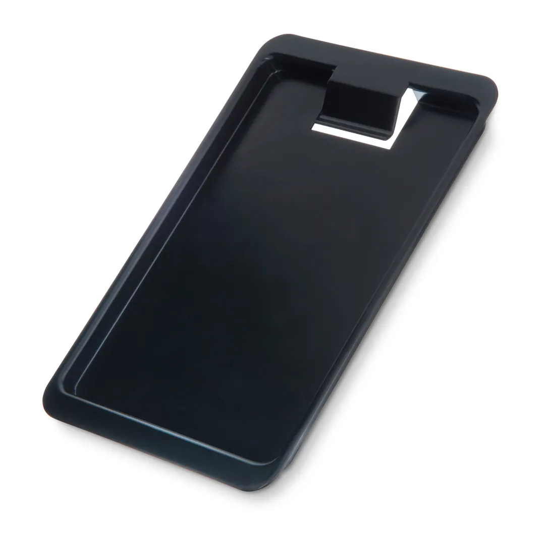 Carlisle 302003 Tip Tray – Rectangular Black Styrene, 7-3/4" L x 4-3/8" W, Dishwasher Safe, NSF