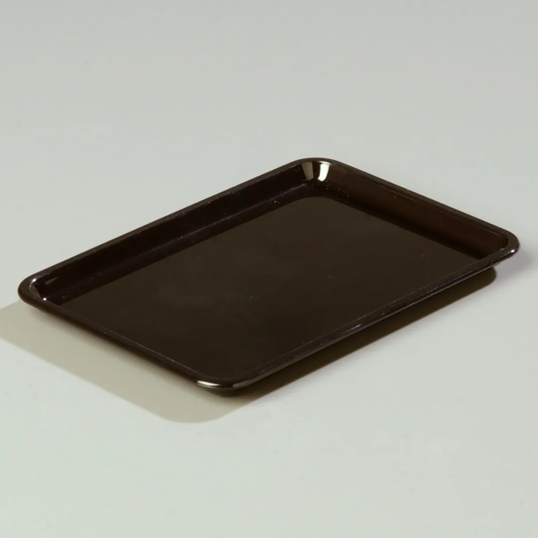 Carlisle 302203 Tip Tray – 6-1/2" x 4-1/2" Rectangular Black Styrene, Dishwasher Safe, NSF