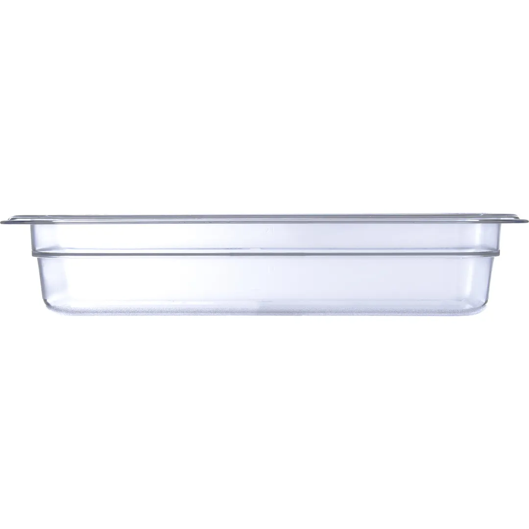 Carlisle 3066007 StorPlus Food Pan, 1/3 Size, 2.4 Qt, Polycarbonate, Clear, 12-3/4" x 7 x 2-1/2" Deep