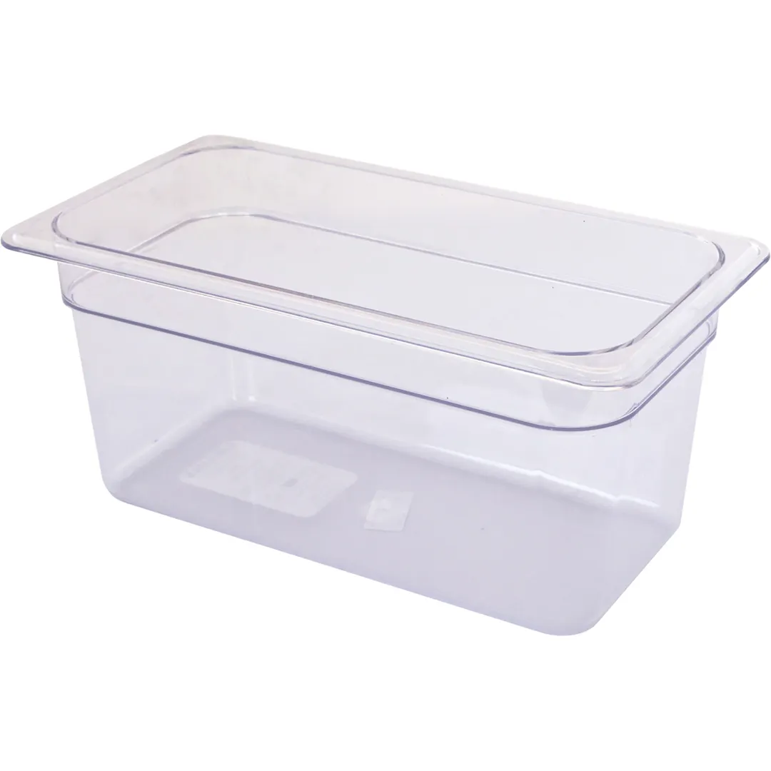 Carlisle 3066007 StorPlus Food Pan, 1/3 Size, 2.4 Qt, Polycarbonate, Clear, 12-3/4" x 7 x 2-1/2" Deep