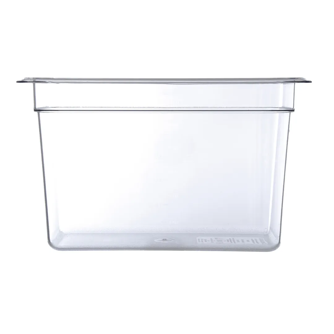 Carlisle 3066907 StorPlus 1/3 Size 7.3 Qt Pan, 12‑3/4" x 7" x 8" Polycarbonate Clear Non‑Slip