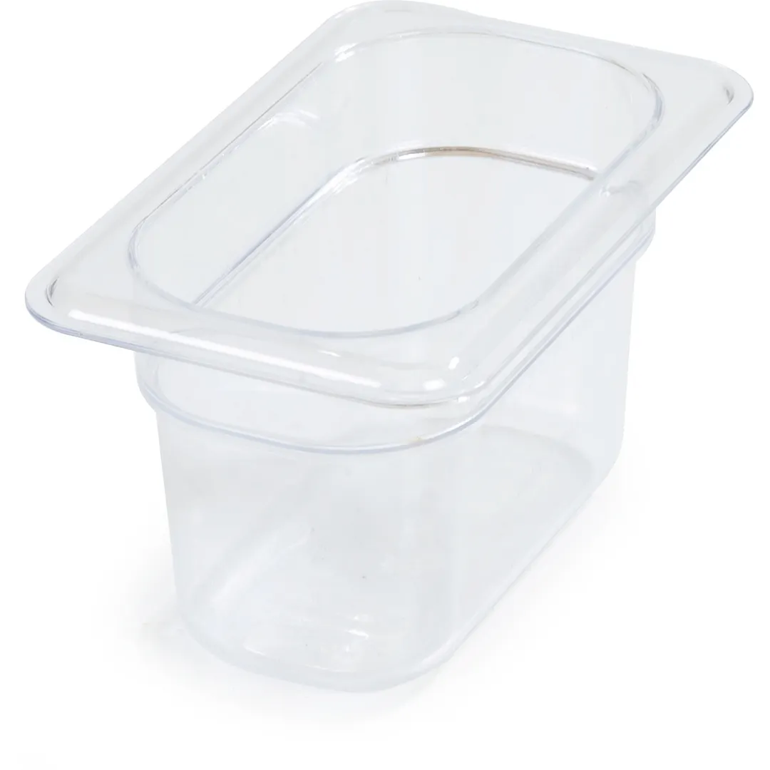 Carlisle 3068707 Storplus Food Pan, 1/9 Size, 1.0 Qt. Capacity, 6-3/4" X 4-1/4" X 4" Deep
