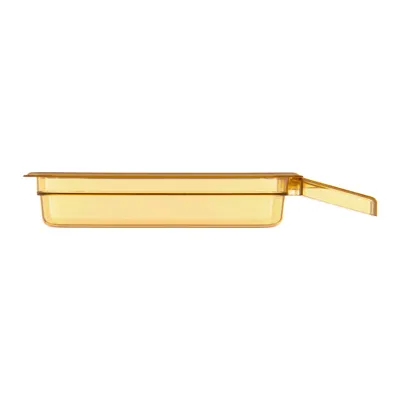 Carlisle 30860H13 High Heat Food Pan, 1/3 Size, 2.4 Qt, 2-1/2" Deep, Amber, Polyether Sulfone