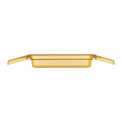 Carlisle 30860HH13 High Heat Food Pan, 1/3 Size, 2.4 Qt, 2-1/2" Deep, Amber Polyether Sulfone
