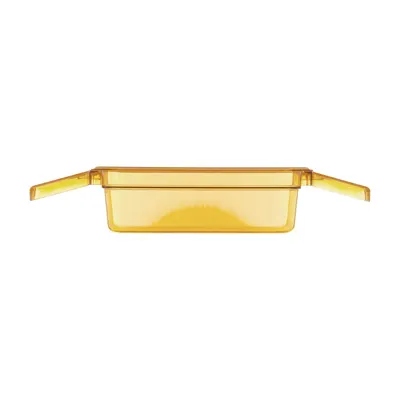 Carlisle 30861HH13 StorPlus High Heat Food Pan, 1/3 Size, 3.8 Qt, 4" Deep, Amber Polyether Sulfone