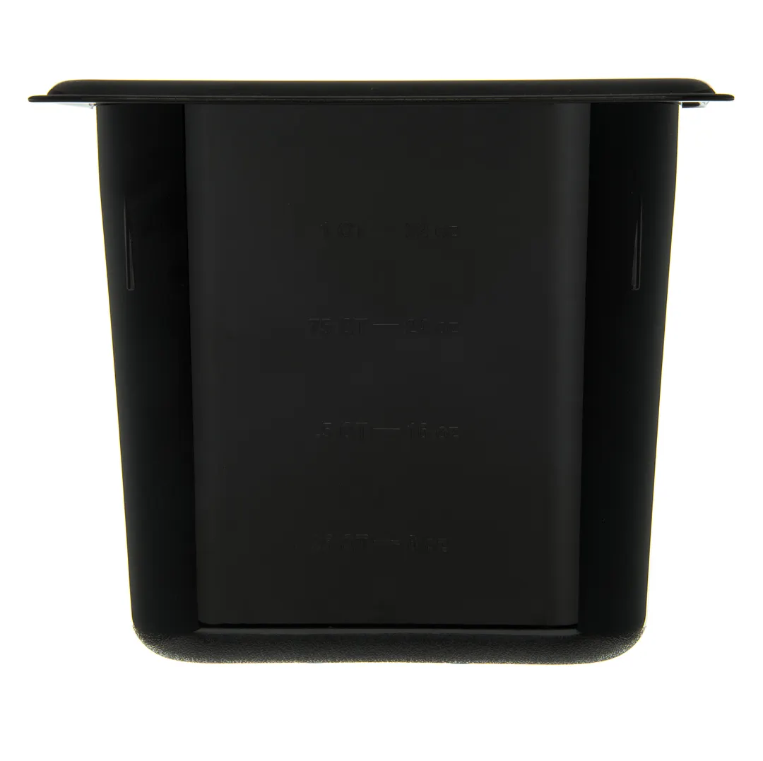Carlisle 3088803 StorPlus High Heat Hot Food Pan, 1/9 Size, 6" Deep, Black Polyether Sulfone, NSF