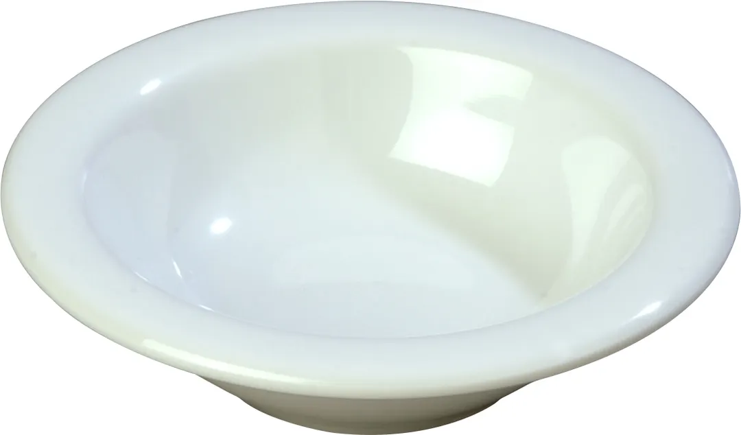 Carlisle 3304202 Sierrus™ Rimmed Fruit Bowl, 4.5 oz, 4¾" Dia, White Melamine - 1/Each