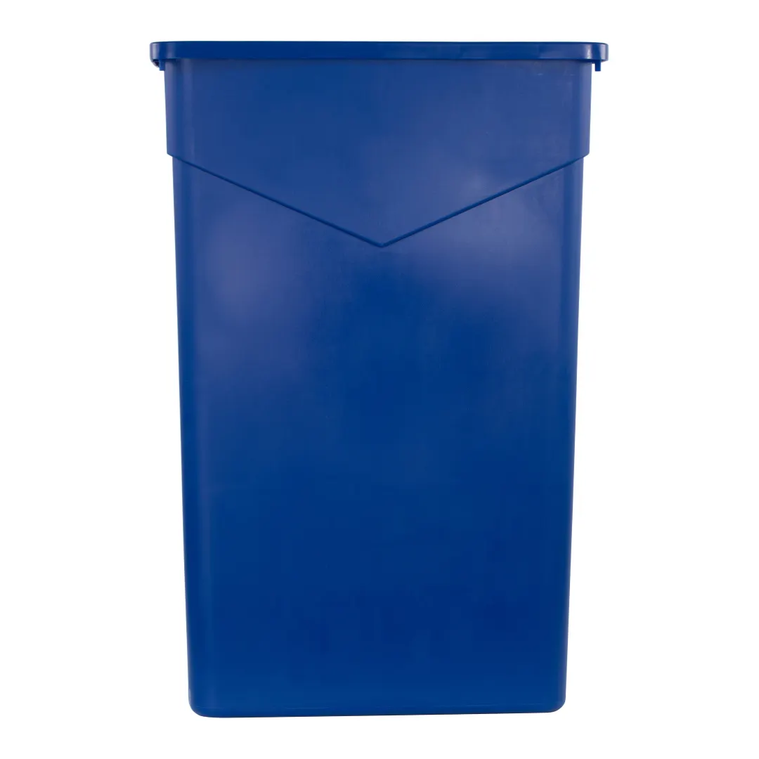 Carlisle 34202314 Trimline 23‑Gallon Rectangular Blue Polyethylene Container with Corner Tabs, Handles