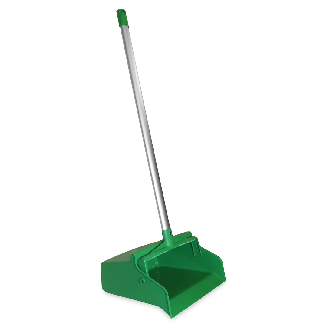 Carlisle 361410EC09 Sparta Dust Pan, 12" Wide with Hanging Hole, Serrated Edge, Handle, Green