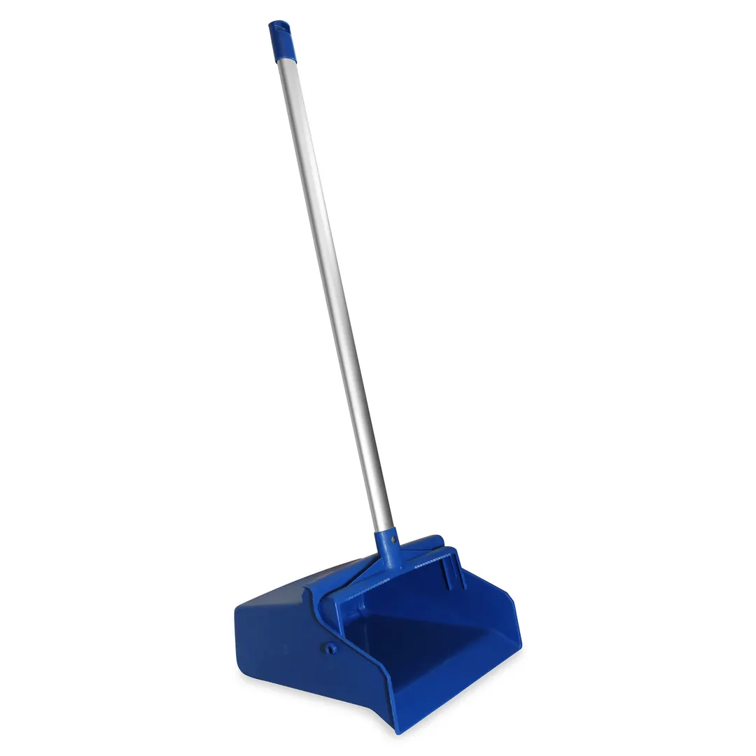 Carlisle 361410EC14 Sparta Dust Pan, 12" Wide, Hanging Hole, Locking Yoke, Blue Polypropylene