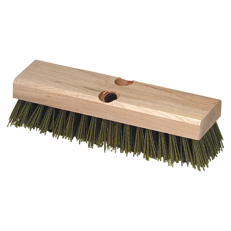 Carlisle 3619100 Flo‑Pac Baseboard Scrub Brush, 10" Block, 1‑3/4" Tynex Nylon Bristles, Black