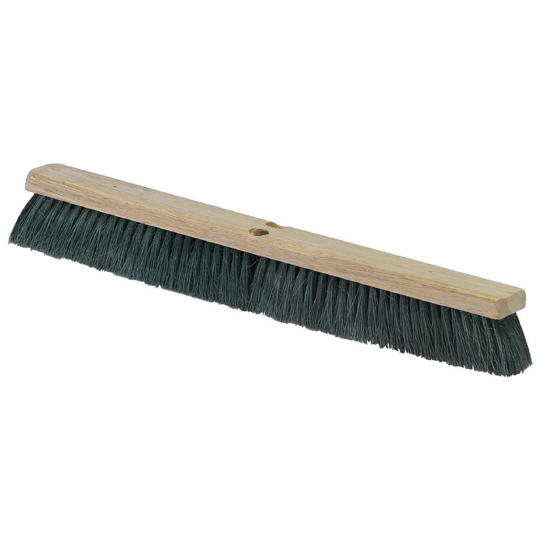 Carlisle 3621922403 Sparta Basic Sweeps Commercial Broom Head, 24" Tampico Brush, Black Finish