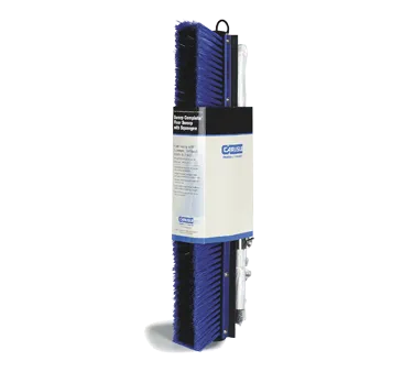 Carlisle 3621961814 Flo‑Pac Sweep Broom, 18" Block with Squeegee, 3" Bristle Trim, 60" Handle, Blue