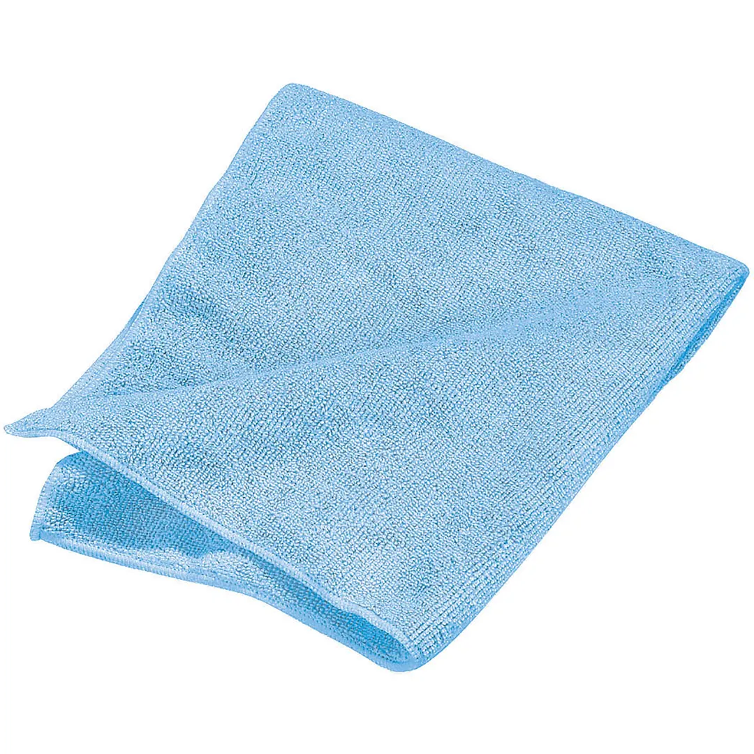Carlisle 3633414 - 16" X 16" Microfiber Cloth, Poly/Polyimide Blend, Suede, Blue