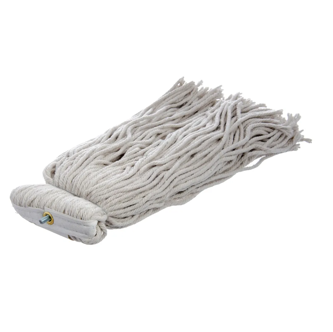 Carlisle 369024C00 Wet Mop Head, Large 24 oz Natural Cotton Yarn, Cut-End, Non‑Bacterial Resistant