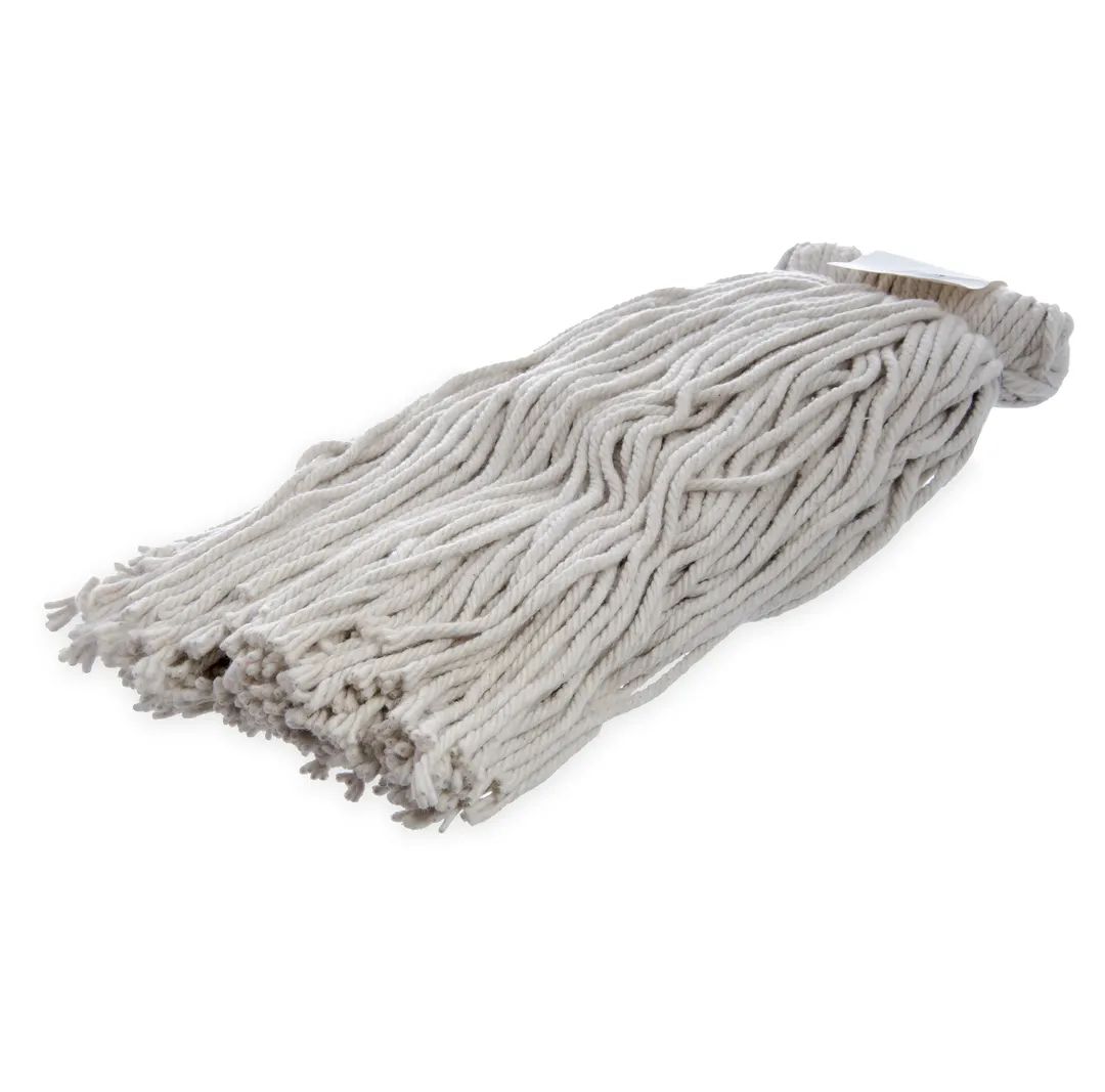 Carlisle 369024C00 Wet Mop Head, Large 24 oz Natural Cotton Yarn, Cut-End, Non‑Bacterial Resistant