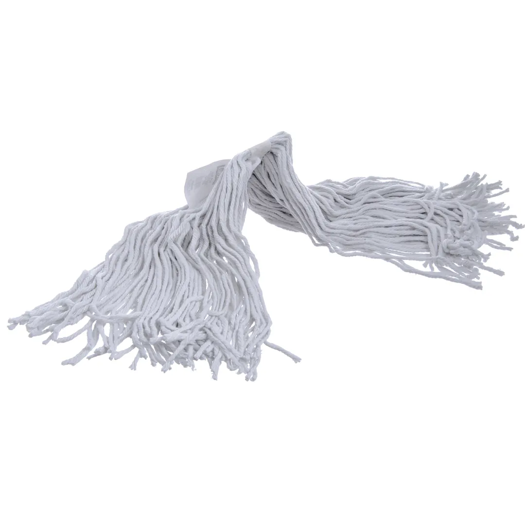 Carlisle 369066B00 Wet Mop Head - 16-Ounce #16 Bacterial Resistant Cut-End, 1-1/4" Polyester Band