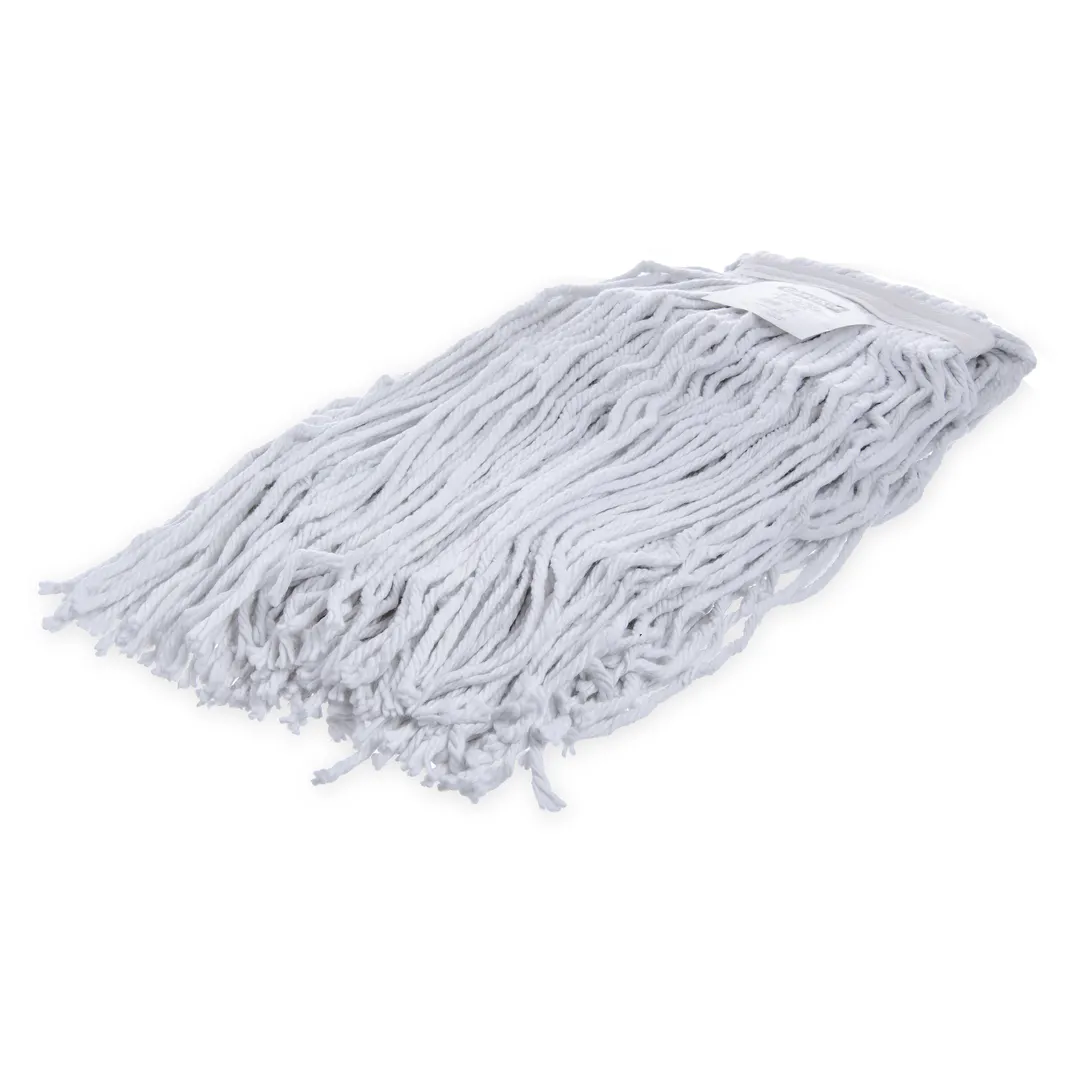 Carlisle 369074B00 Wet Mop Head - Large 24-oz Rayon Mop, Mildew-Resistant, 1-1/4" Polyester Band