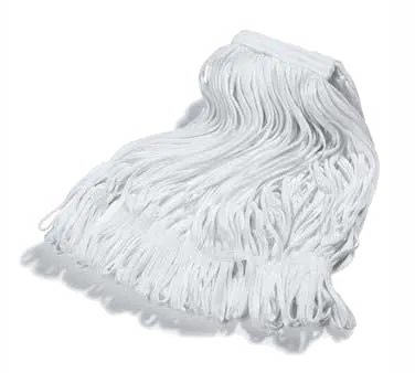 Carlisle 36932000 Rough n’ Ready Mop, 17oz (#17) Capacity, White Cut-End, Medium, Absorbing Spills