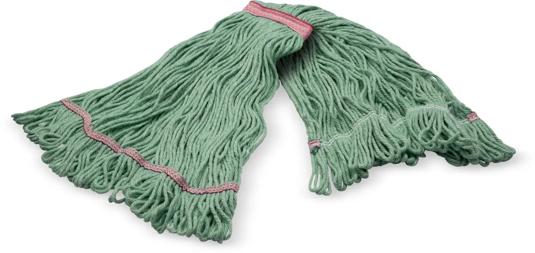 Carlisle 369423B05 Wet Mop Head - Large 1" Red Band, Loop End, 4‑Ply Cotton/Synthetic, Wet Mop
