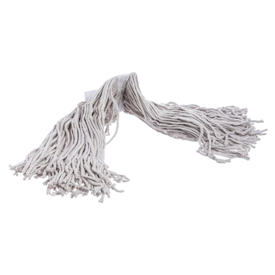 Carlisle 369820B00 Wet Mop Head - Medium 20‑oz #20, Cotton, 4‑Ply Cut‑End, 1‑1/4" Polyester Band