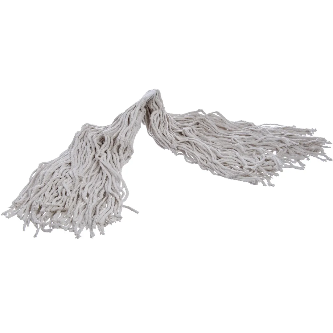 Carlisle 369824B00 Flo‑Pac Wet Mop Head – Large 24‑oz Cotton, 4‑Ply Cut‑End, 1‑1/4" Polyester Band