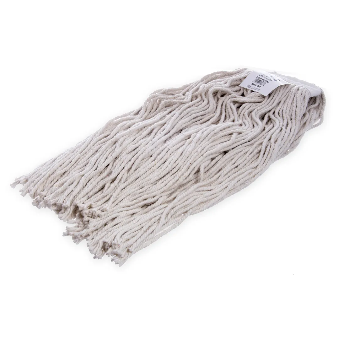 Carlisle 36983200 Flo‑Pac Wet Mop Head – X‑Large 32 oz Cotton, 4‑Ply Cut‑End, 1‑1/4" Polyester Band