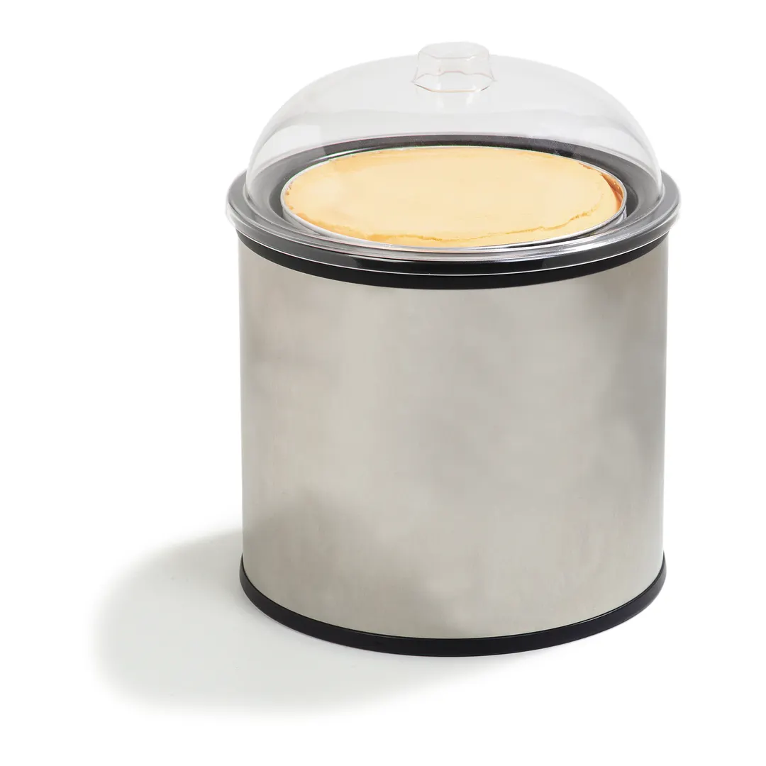 Carlisle 38655 Coldmaster Ice Cream Shroud, 12" Dia x 10-7/8" H, 1/2" Thick Stainless Steel Cover, Holds 3‑Gal Tubs