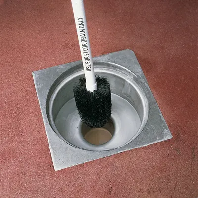 Carlisle 4014600 Flo‑Pac® Brush Head, 5½" x 3" Dia, Threaded Handle, PP Bristles, BPA Free