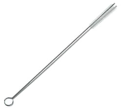 Carlisle 4017600 Pipe Brush, 12" Overall Length, 5" Long x 1/2" Dia. Polyester Bristles, White