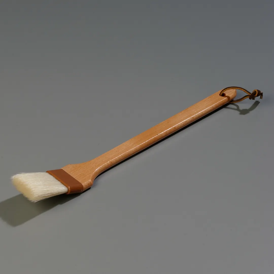 Carlisle 4037000 Basting Brush, 2" Boars Hair Bristles, 12" Wooden Handle, Brown Ferrules