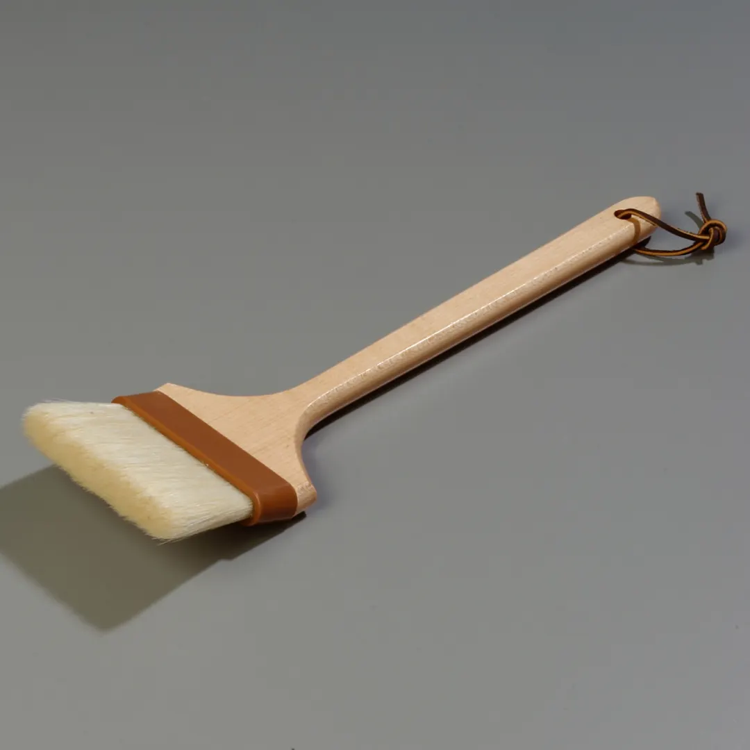 Carlisle 4037100 Basting Brush, 4" Boar Hair Bristles, 12" Wooden Handle, Heat‑Resistant, Made in USA