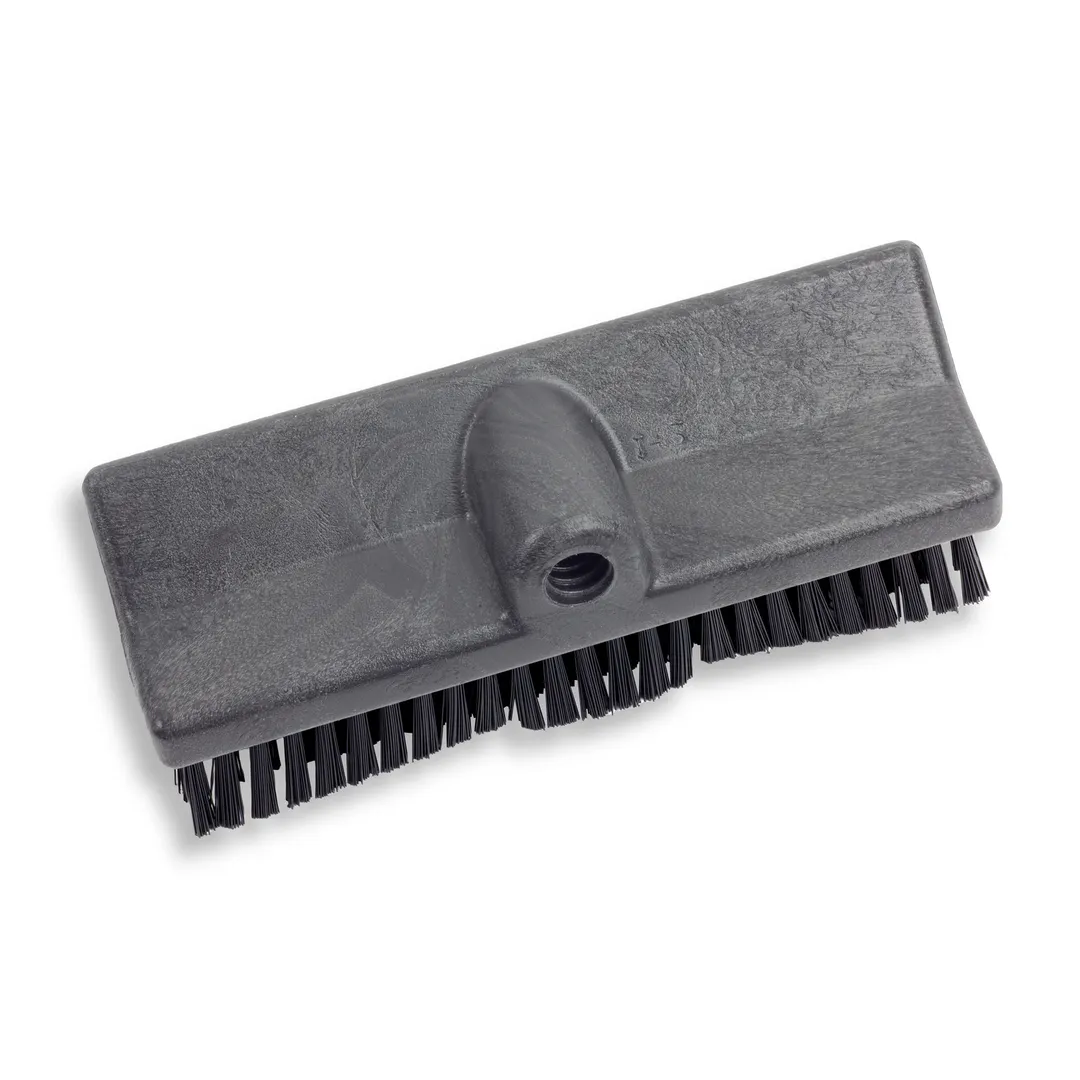 Carlisle 40423EC03 Sparta Dual Floor Brush Head, 10" Black Plastic Block, Bristles, BPA Free