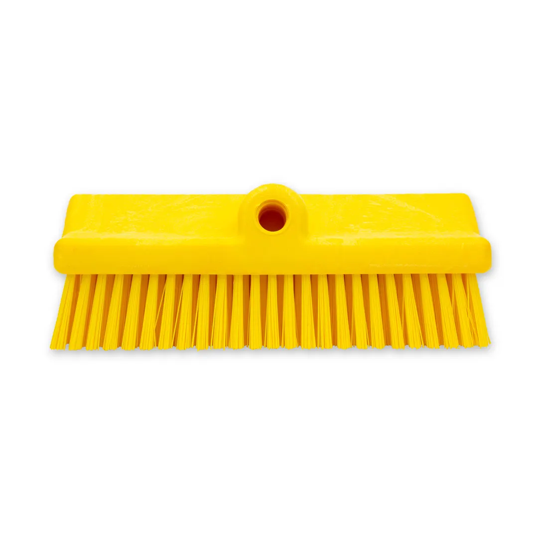 Carlisle 40423EC04 Sparta Surface Floor Brush Head, 10" Yellow Plastic Block, Polyester Bristles