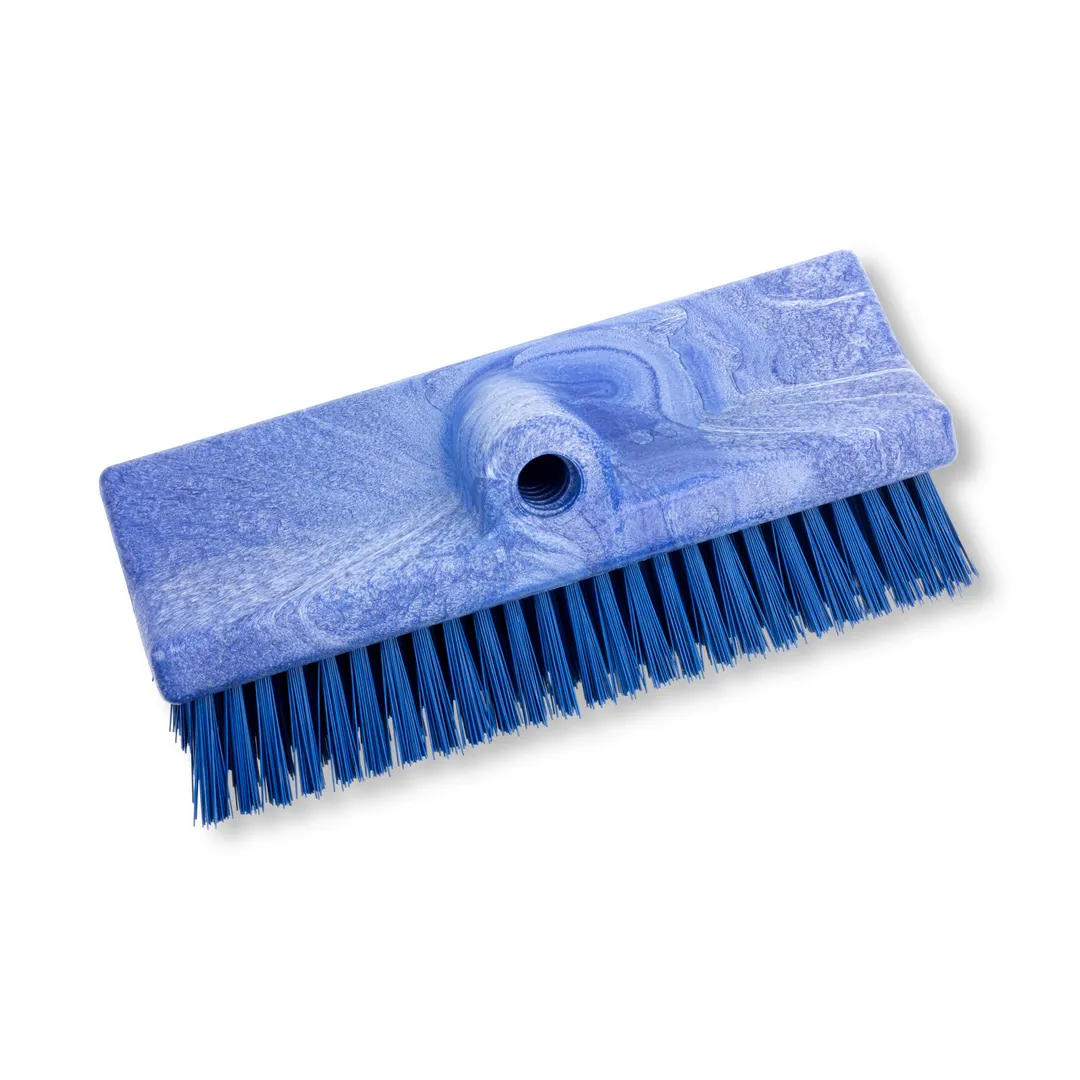 Carlisle 40423EC14 Sparta Floor Brush Head, 10" Blue Plastic Block, Polyester Bristles - 1/Each