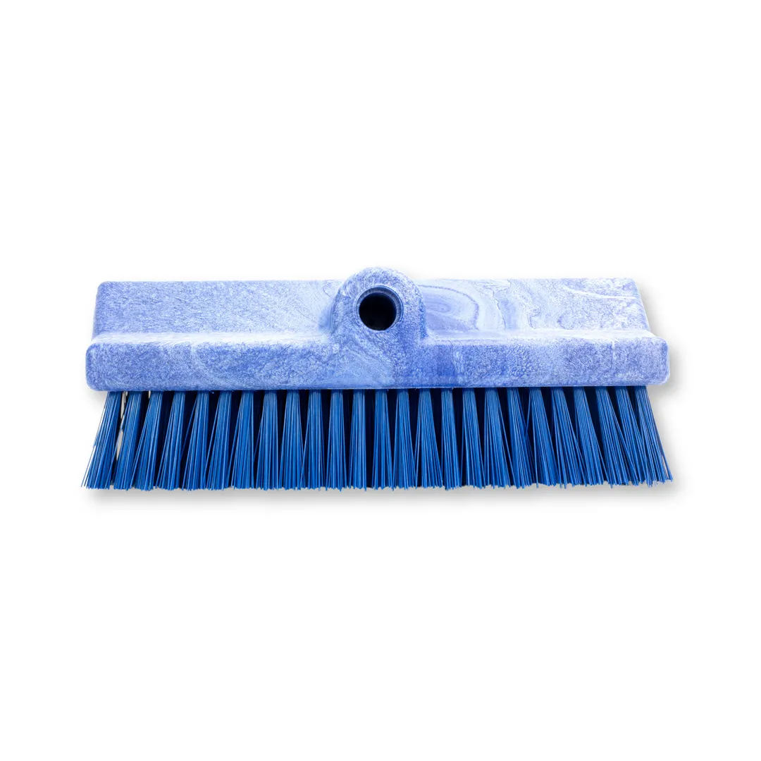 Carlisle 40423EC14 Sparta Floor Brush Head, 10" Blue Plastic Block, Polyester Bristles - 1/Each