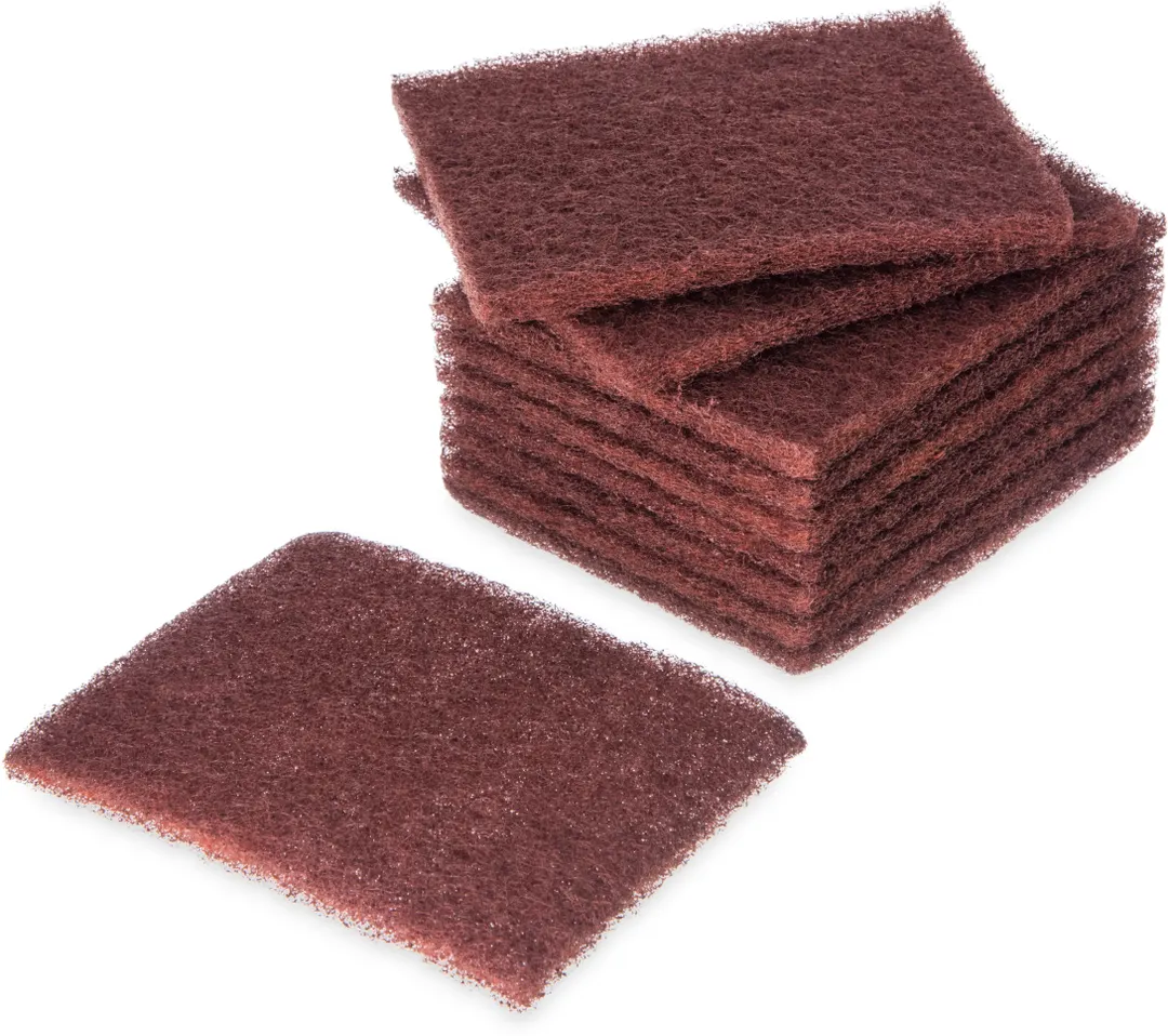 Carlisle 4071100 Sparta Grill Polishing Pads, 5" x 4" x 1/4", Red, Commercial Kitchen Use - 1/Pack