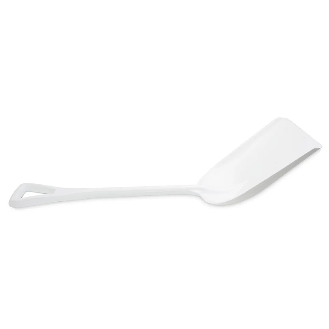 Carlisle 41077EC02 - Sparta Ice Shovel, 14" x 16", Plastic Construction, White